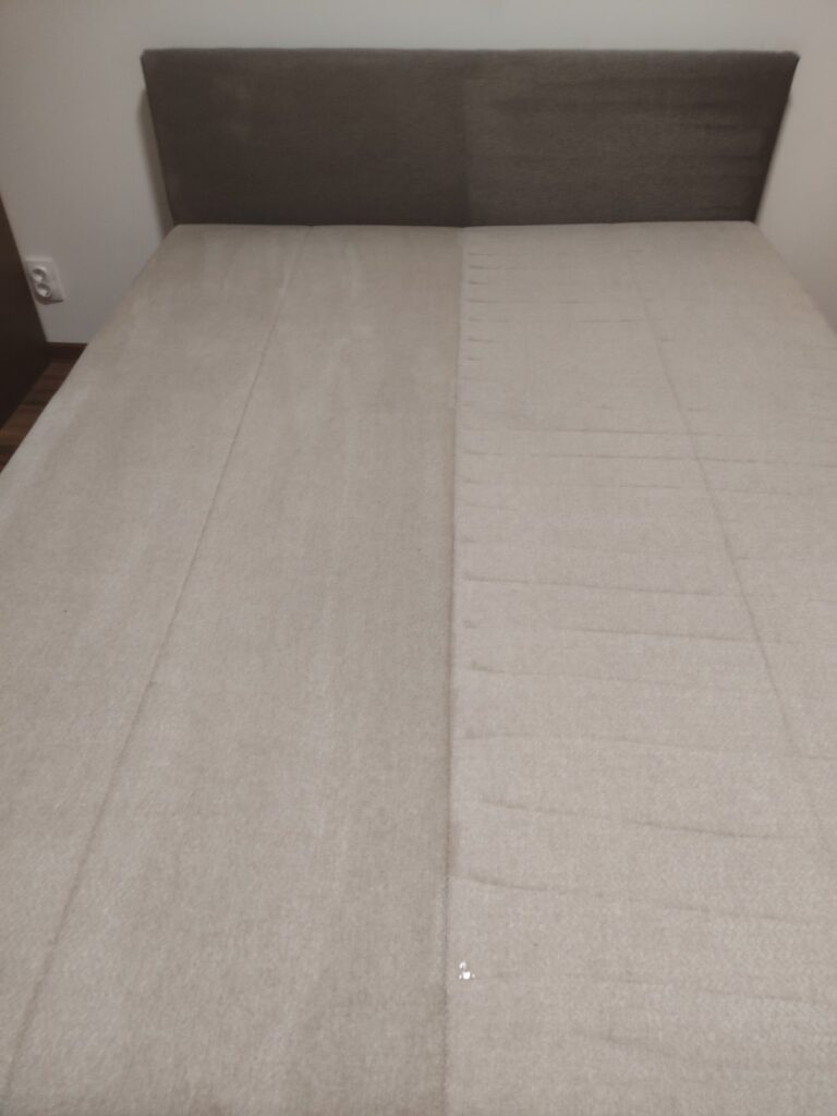 Prikaz kreveta posle dubinskog pranja